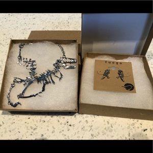 T-Rex Earrings & Necklace Set